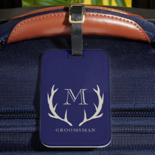 Étiquette À Bagage Cadeau personnalisé pour garçons d'honneur, bois d