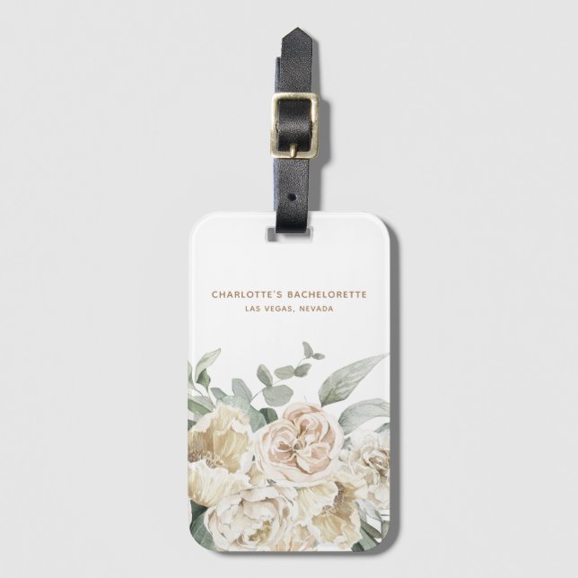 Étiquette À Bagage Cadeau personnalisé pour la fête de Bachelorette (Devant Vertical)