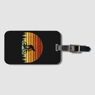 Étiquette À Bagage Cadeau VTT Sunset vintage Pour Mountain B