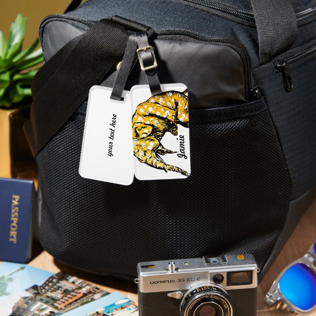 Étiquette À Bagage Cadeaux Circus Elephant (Recto & Verso)