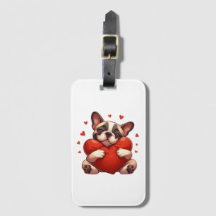 Étiquette À Bagage Cadeaux de la Saint-Valentin Pitbull