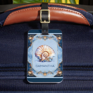 Étiquette À Bagage Cadeaux de voyage de tribu de mariée de coquillage