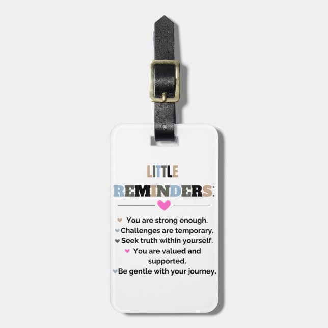 Étiquette À Bagage Cadeaux Motivationnels Inspirationnels Petits Rapp (Devant Vertical)