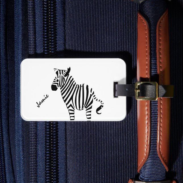 Étiquette À Bagage Cadeaux Zebra Lovers (Insitu Rectoal 4)