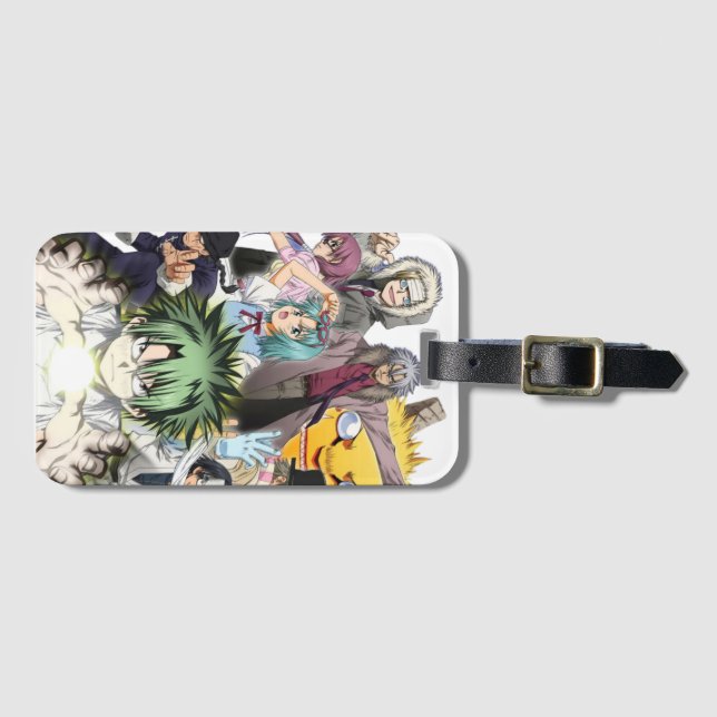 Étiquette À Bagage Cahier de la Squad des Héros d'Anime Épiques (Devant Horizontal)