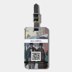 Étiquette À Bagage Caillebotte - Paris Street ; Rainy Day - QR Code