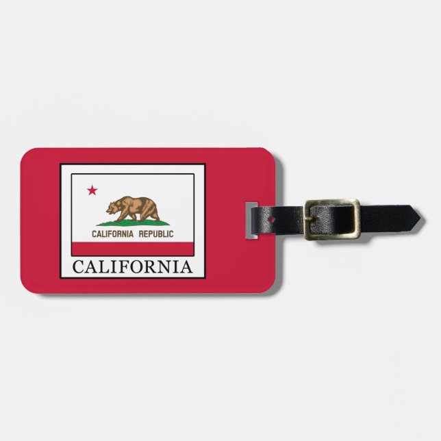 Étiquette À Bagage Californie (Devant horizontal)