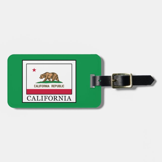 Étiquette À Bagage Californie (Devant horizontal)
