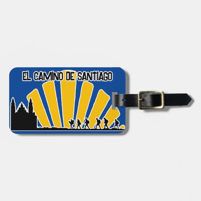 Étiquette À Bagage Camino de Santiago (Devant horizontal)