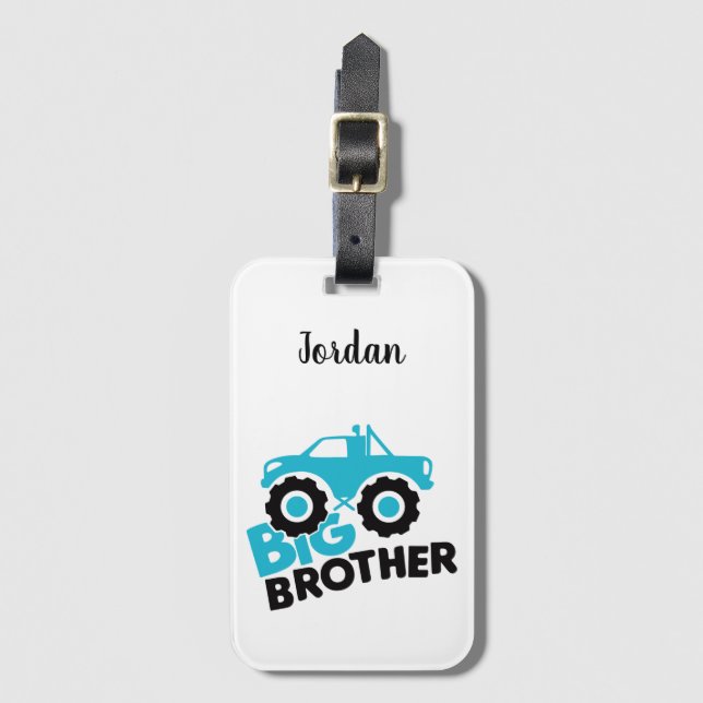 Étiquette À Bagage Camion Big Brother Monster (Devant Vertical)