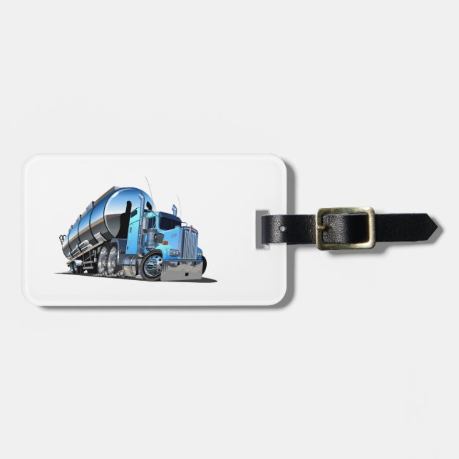 Étiquette À Bagage Camion carburant pour caricatures (Devant horizontal)
