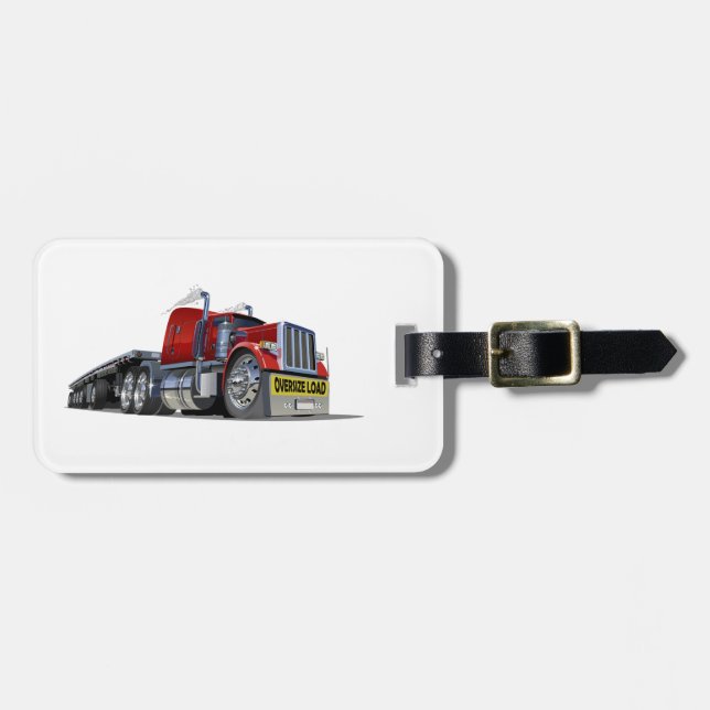 Étiquette À Bagage Camion semi-caricature (Devant horizontal)