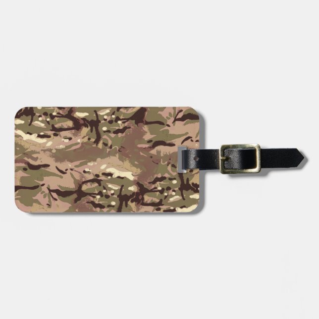 Étiquette À Bagage Camo Camo, C'Est Pourquoi ? LIDJ Design. (Devant horizontal)