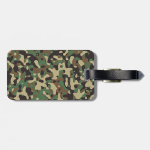 Étiquette À Bagage Camo forêt