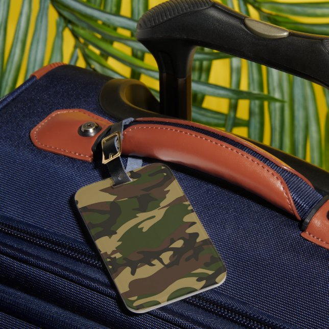 Étiquette À Bagage Camo vert Dusty (Insitu Rectoal 1)