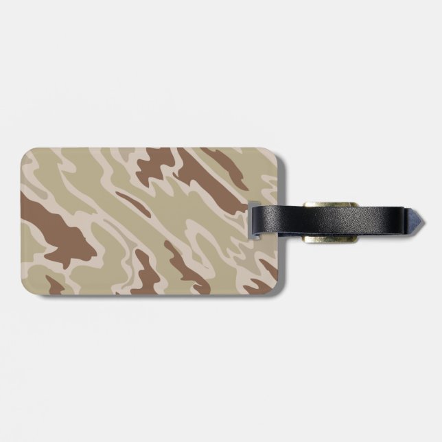 Étiquette À Bagage Camouflage (Dos horizontal)