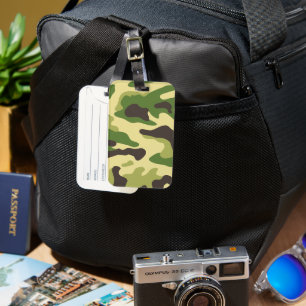 Étiquette À Bagage Camouflage