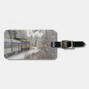 Étiquette À Bagage Canada, Alberta. Train des neiges de VIA Rail entr