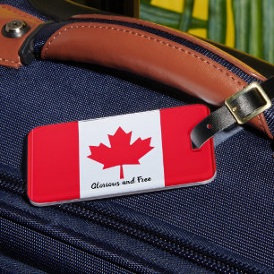 Étiquette À Bagage Canada '' Gorieux et Libre Étiquette de Bagage