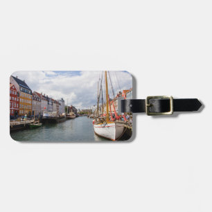Étiquette À Bagage Canal avec bateaux Copenhague