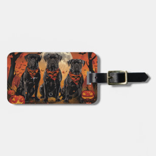 Étiquette À Bagage Cane Corso Halloween Épouvantable