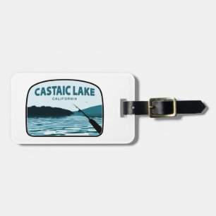 Étiquette À Bagage Canne à pêche du lac Castaic Californie