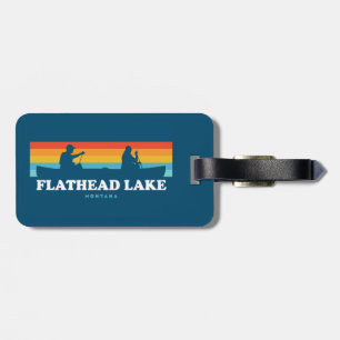 Étiquette À Bagage Canot Flathead Lake Montana