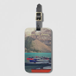 Étiquette À Bagage Canots à Moraine Lake Canada