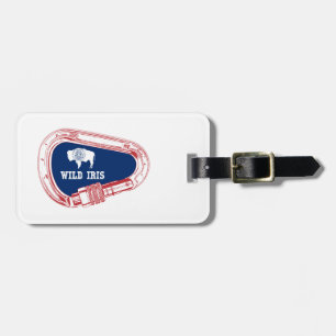 Étiquette À Bagage Carabiner Escalade Wild Iris