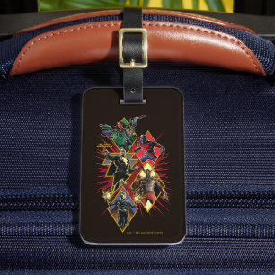 Étiquette À Bagage Caractère Adam noir Diamètre Burst Graphic