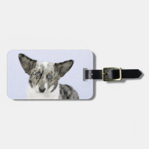 Étiquette À Bagage Cardigan Welsh Corgi Peinture - Art Chien original
