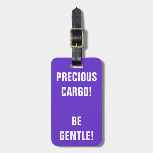 Étiquette À Bagage Cargaison précieuse (Devant Vertical)