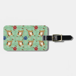 Étiquette À Bagage Caricature Pembroke Welsh Corgi