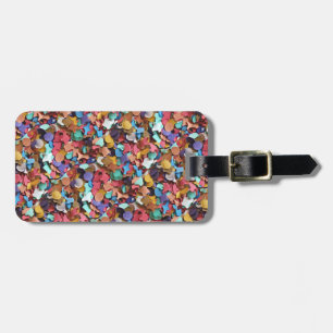 Étiquette À Bagage Carnaval de la fête Confetti Coloré papier amusant