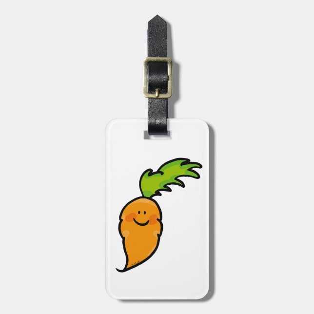 Étiquette À Bagage carotte mignonne (Devant Vertical)