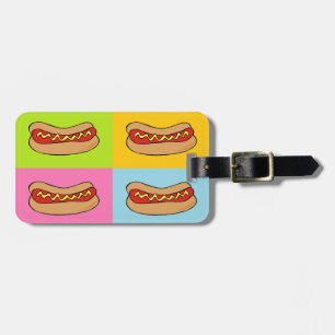 Étiquette À Bagage carrelage hot dogs