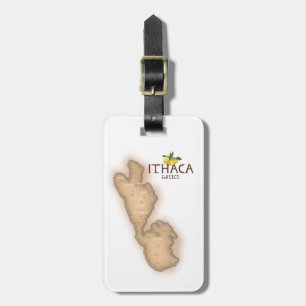 Étiquette À Bagage carte de l'ithaque grèce