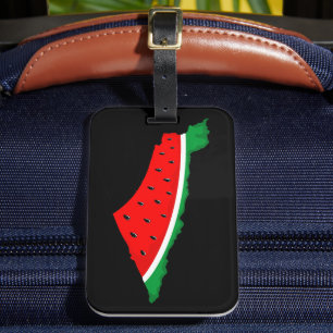 Étiquette À Bagage Carte de Palestine Watermelon Symbole de la libert