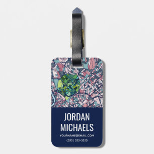 Étiquette À Bagage Carte de Rome Italie