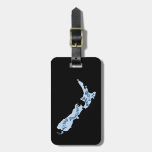 Étiquette À Bagage Carte du pays Aotearoa NZ en Maori, personnalisée 