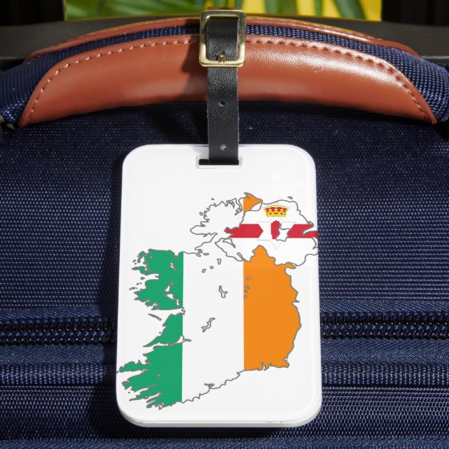 Étiquette À Bagage Carte irlandaise de la nation celtique (Insitu Rectoal 2)