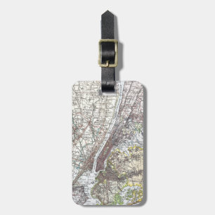 Étiquette À Bagage Carte : New York-area, 1906