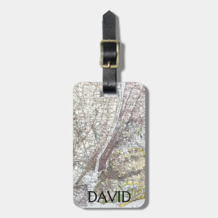 Étiquette À Bagage Carte : New York-area, 1906