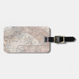 ÉTIQUETTE À BAGAGE CARTE : PANAMA, 1907