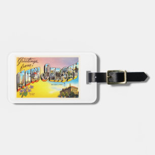 Étiquette À Bagage Carte postale de Vintage voyage de l'état NJ de