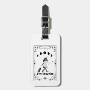 Étiquette À Bagage Carte Tarot Voyageur Astrologie SIGNE Zodiaque Cad
