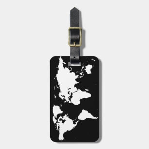 Étiquette À Bagage cartes du monde ~ couleur personnalisable