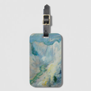 Étiquette À Bagage Cascade dans Yellowstone par Twachtman, Art Vintag