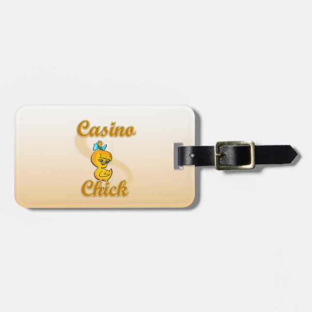 Étiquette À Bagage Casino Chick (Devant horizontal)