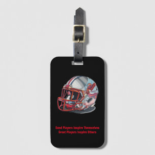 Étiquette À Bagage Casque de football Pop Art de bons joueurs inspira